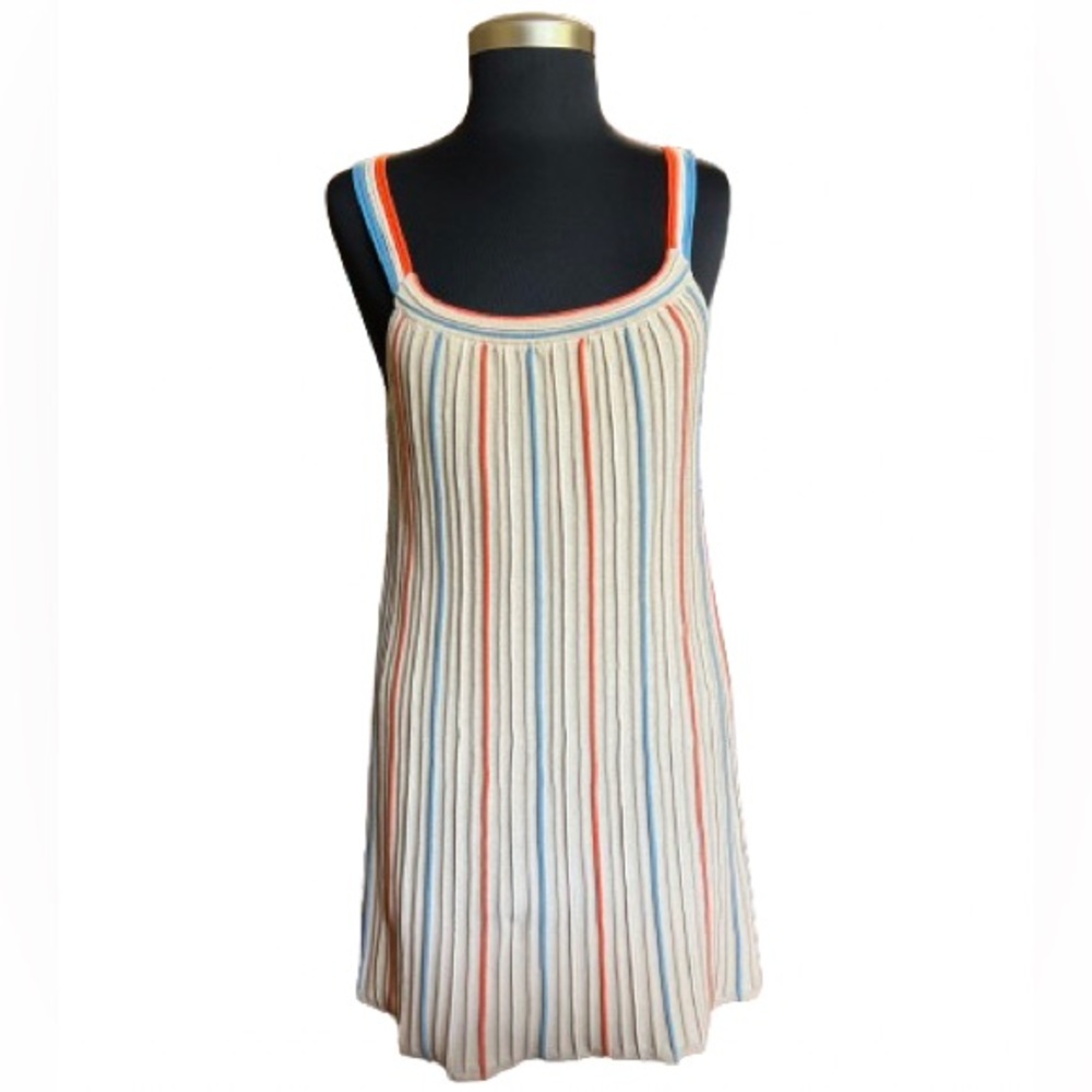 Chelsea & Violet Textured Knit Dress With Stripes Size Small